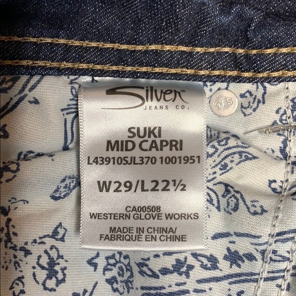 Silver Suki Mid Capri - Picture 8 of 12